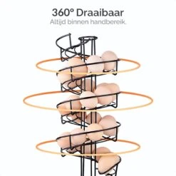 Goliving Eierrek - Eierhouder - Eiermand - Eieren Bewaren - Draaibaar - Ruimtebesparend - RVS - Zwart 16 Goliving Eierrek - Eierhouder - Eiermand - Eieren Bewaren - Draaibaar - Ruimtebesparend - RVS - Zwart -Keukenbenodigdheden 1200x1200 567