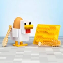 Minecraft - Kip Eierdopje En Toastsnijder -Keukenbenodigdheden 1200x1200 570