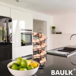 Eiermand – Eierrek – Eierhouder – Eieren – 360° - Zwart - Pasen - 39 Eieren - BAULK® -Keukenbenodigdheden 1200x1200 576