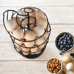 Eiermand – Eierrek – Eierhouder – Eieren – Zwart - Pasen - Tot 40 Eieren - 360° - BAULK® -Keukenbenodigdheden 1200x1200 597