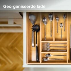 Grote Bestekbak Bamboe 51x47cm | Besteklade Van Coninx | Bestekhouder | Opbergbak | Duurzaam | Voor Laden Van 47cm Diep 12 Grote Bestekbak Bamboe 51x47cm | Besteklade Van Coninx | Bestekhouder | Opbergbak | Duurzaam | Voor Laden Van 47cm Diep -Keukenbenodigdheden 1200x1200 729