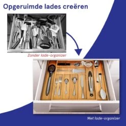 ACAZA Uitschuifbare Bestekbak In Bamboe Hout, Besteklade Met 7 Tot 9 Vakken, Ladeverdeler, Opbergbak, Bestekcassette, Verstelbaar 18 ACAZA Uitschuifbare Bestekbak In Bamboe Hout, Besteklade Met 7 Tot 9 Vakken, Ladeverdeler, Opbergbak, Bestekcassette, Verstelbaar -Keukenbenodigdheden 1200x1200 758