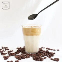 House Of Husk Latte Macchiato Lepels Set - Lange Theelepels - Koffielepels - Longdrinklepels - Sorbetlepels - Barlepel - RVS - 6 Stuks - 20CM - Zwart -Keukenbenodigdheden 1200x1200 766