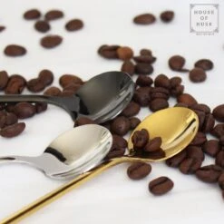 House Of Husk® Theelepels Set - Theelepeltjes - Koffielepels - Koffielepeltjes - RVS - 13cm - 12 Stuks - Zwart -Keukenbenodigdheden 1200x1200 830