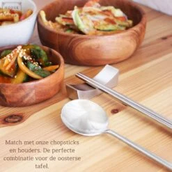 House Of Husk Koreaanse Eetlepel Set - Zilver - 5 Stuks - Soeplepel - RVS - Vaatwasserbestendig -Keukenbenodigdheden 1200x1200 848