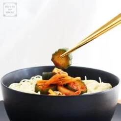 House Of Husk Chopsticks Set - Koreaanse Eetstokjes - Vaatwasserbestendig - RVS - 5 Paar - Duo Tone - Zwart Goud -Keukenbenodigdheden 1200x1200 880