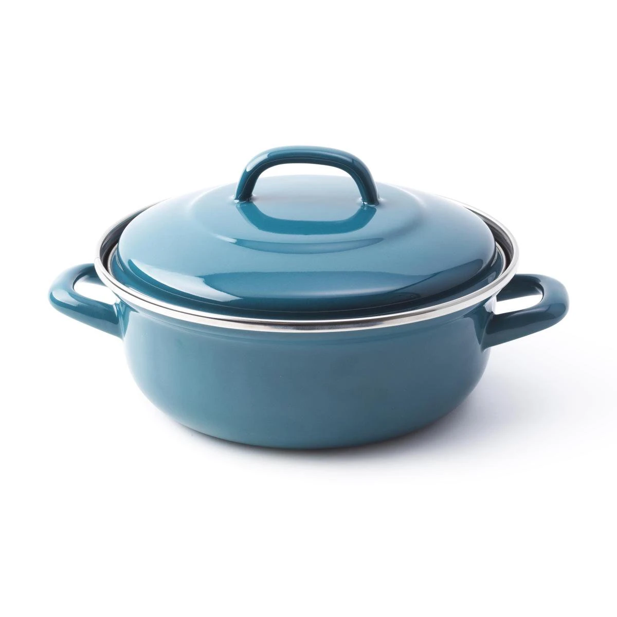 BK Fortalit Braadpan Ø 24 Cm - Blauw - Emaille - Inductie 4 BK Fortalit Braadpan Ø 24 Cm - Blauw - Emaille - Inductie - Afbeelding 2