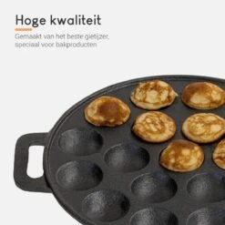 Ocina Poffertjespan – Combo Pack – 19 Poffertjes – Poffertjesmaker – Poffertjespan Inductie – Poffertjespan Electrisch – Gietijzeren Pan - Inclusief Doseerfles, Handvaten, 6x Poffertjesvorken En Invetkwast – Gratis Receptenboek 16 Ocina Poffertjespan – Combo Pack – 19 Poffertjes – Poffertjesmaker – Poffertjespan Inductie – Poffertjespan Electrisch – Gietijzeren Pan - Inclusief Doseerfles, Handvaten, 6x Poffertjesvorken En Invetkwast – Gratis Receptenboek -Keukenbenodigdheden 1200x1200 983