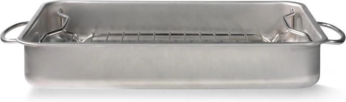 Blokker Braadslede Met Rooster - 34 X 24 X 5,5 Cm 3 Blokker Braadslede Met Rooster - 34 X 24 X 5,5 Cm