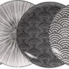 Tokyo Design Studio - Nippon Black Dessertborden 16 Cm (set Van 6) -Keukenbenodigdheden 1200x367
