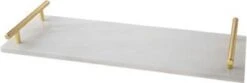 Cosy&Trendy Marmeren Dienblad Met Gouden Handvaten - 40 X 14 Cm -Keukenbenodigdheden 1200x403
