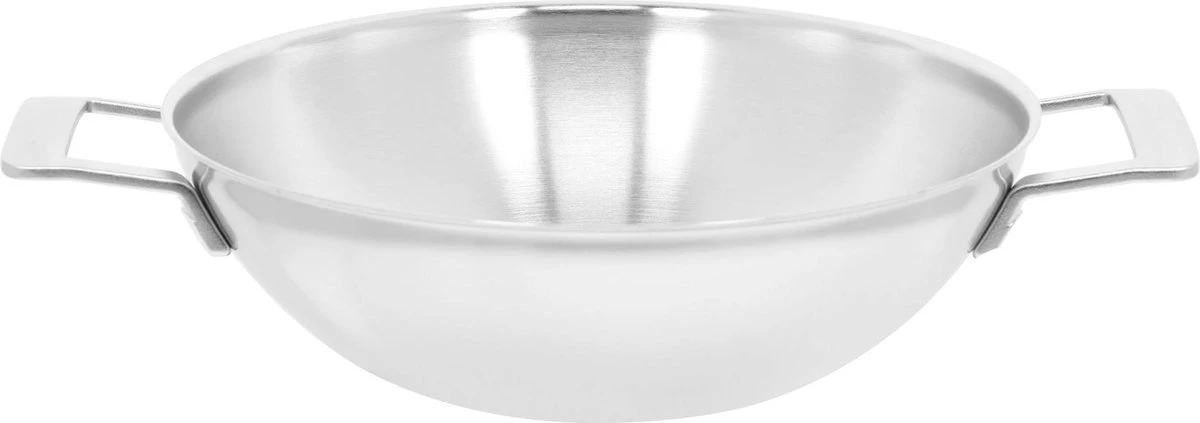 Demeyere Industry 5 RVS Wokpan – Wokpan Inductie – 30 Cm –2 Handvaten – PTFE-vrij 4 Demeyere Industry 5 RVS Wokpan – Wokpan Inductie – 30 Cm –2 Handvaten – PTFE-vrij - Afbeelding 2