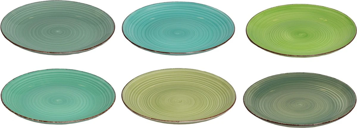 Studio Tavola Dinerborden Summer Green ø 26.5 Cm - 6 Stuks 9 Studio Tavola Dinerborden Summer Green ø 26.5 Cm - 6 Stuks - Afbeelding 7
