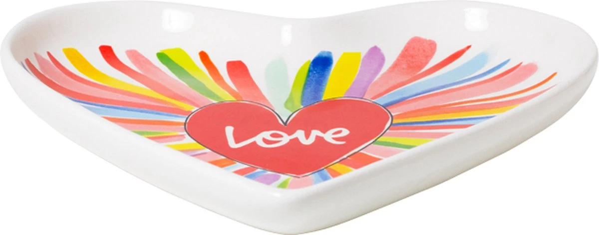 Blond Amsterdam Specials: Love Bord Hart Vorm Regenboog 22cm 4 Blond Amsterdam Specials: Love Bord Hart Vorm Regenboog 22cm - Afbeelding 2
