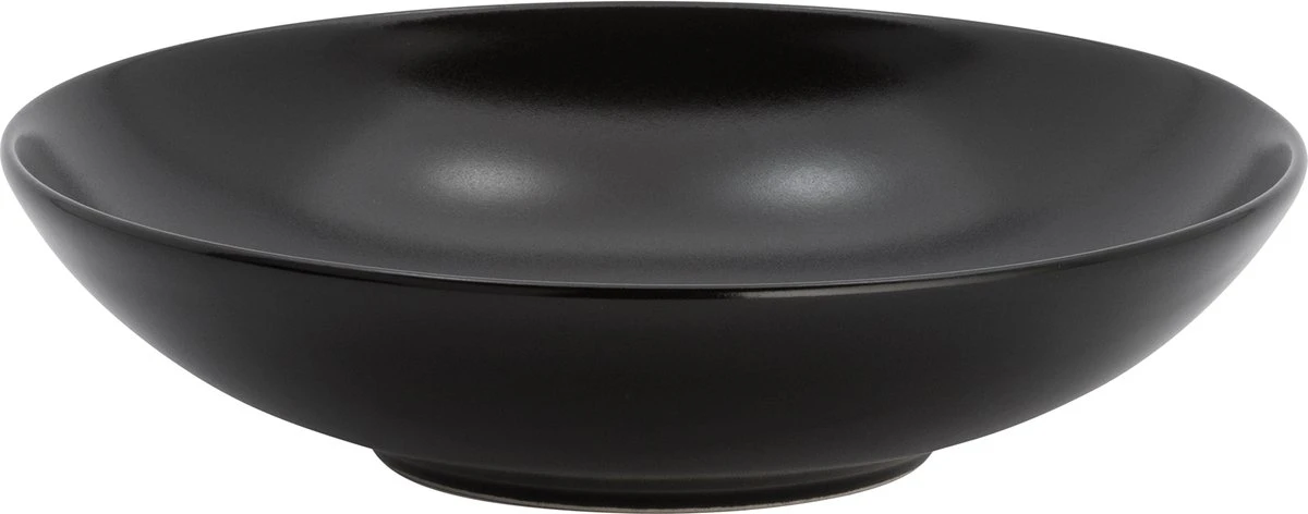 Lite-Body Hermes Pastabord - Set Van 8 Stuks - 21 Cm - Aardewerk - Zwart Mat 4 Lite-Body Hermes Pastabord - Set Van 8 Stuks - 21 Cm - Aardewerk - Zwart Mat - Afbeelding 2