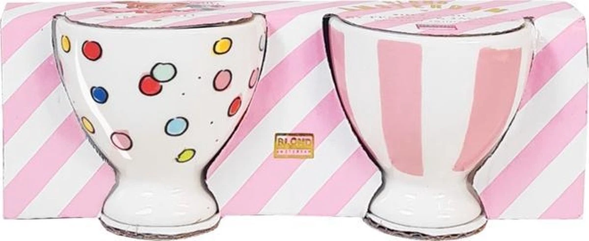 Blond Amsterdam Pasen Eierdopjes Set - Ø 3 Cm - 2 Stuks 3 Blond Amsterdam Pasen Eierdopjes Set - Ø 3 Cm - 2 Stuks