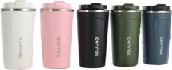 Koffiebeker To Go | Lekvrije Thermosbeker | Thermosfles | RVS Reisbeker | Dubbelwandige Travel Mug | 380 Ml | Blauw -Keukenbenodigdheden 1200x492