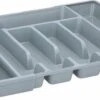 Merkloos Bestekbak/bestekhouder - Uitschuifbaar - Grijs - 44 Cm - 5 Tot 7 Vakken -Keukenbenodigdheden 1200x505 3