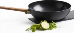 Gero Mark Wok Ø 28 Cm - Aluminium - Inductie - PFAS-vrij -Keukenbenodigdheden 1200x541