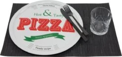 Merkloos Pizzabord - 30Cm - Decor -Keukenbenodigdheden 1200x557