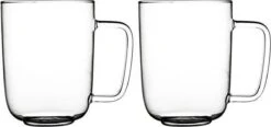 Gusta Fika - Glas - 400ml - Koffie Thee - Set 2 Stuks 20 Gusta Fika - Glas - 400ml - Koffie Thee - Set 2 Stuks -Keukenbenodigdheden 1200x564