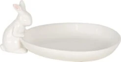 Clayre & Eef Serveerschaal 20x13x8 Cm Wit Keramiek Ovaal Konijn Presenteerschaal Dienblad Decoratie Schaal -Keukenbenodigdheden 1200x612 3