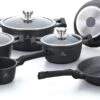 Herenthal Inductie Pannenset - Luxe 10-delige Koekenpanset - Voor Alle Warmtebronnen - Met Glazen Deksels En Koudgrepen - Zwart 1 Herenthal Inductie Pannenset - Luxe 10-delige Koekenpanset - Voor Alle Warmtebronnen - Met Glazen Deksels En Koudgrepen - Zwart -Keukenbenodigdheden 1200x613