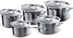 Le Creuset RVS Kookpan 18cm / 20cm / 24cm + Lage Kookpan 20cm + Steelpan 16cm -Keukenbenodigdheden 1200x634