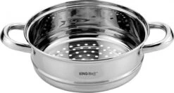 Kinghoff 1536 - Inzet Stoompan - Groentestomer - Vleesstomer - Ø24 X 8.5 Cm -Keukenbenodigdheden 1200x648 2