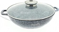 Edënbërg Stonetec Line - Luxe Wokpan - Ø 32 Cm - 5.5l - 3-laags Anti-aanbaklaag
