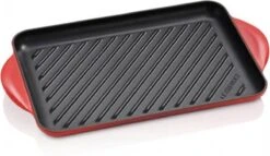 Le Creuset - Gietijzeren Grillplaat - 32x22cm - Kersenrood -Keukenbenodigdheden 1200x697 3