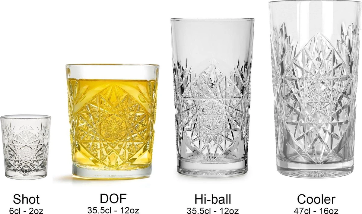 Libbey Drinkglas Hobstar - 355 Ml / 35,5 Cl - 6 Stuks - Vintage Design - Vaatwasserbestendig - Hoge Kwaliteit 7 Libbey Drinkglas Hobstar - 355 Ml / 35,5 Cl - 6 Stuks - Vintage Design - Vaatwasserbestendig - Hoge Kwaliteit - Afbeelding 5