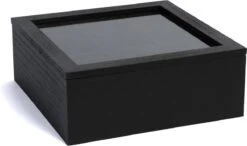 Theedoos Zwart 9-vaks - Met Fluweel - 23 X 23 Cm -Keukenbenodigdheden 1200x710 6