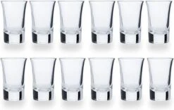 12x Shotglazen/borrelglaasjes 35 Ml/4,4 X 6,5 Cm Van Glas - Shotjes Glazen - Shotglas/borrelglas - Shotglaasjes/borrelglazen