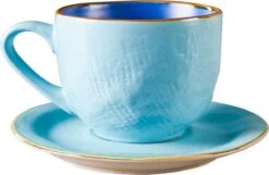 Vivi Oggi - Koffiekopjes Set Van 6 - Ø 9cm - Cappuccino - Kop En Schotel - 150 Ml - Italië -Keukenbenodigdheden 1200x782 2