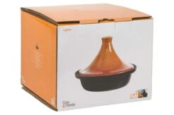 Cosy & Trendy Tajine Zwart / Oranje - Gietijzeren Schaal - Ø25cm - Geschikt Voor Inductie -Keukenbenodigdheden 1200x799 56
