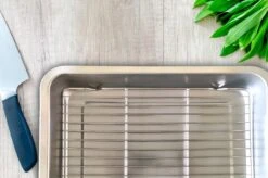 YUGN Braadslede Ovenschaal Braadslee Oven - Braadslede Met Rooster Voor Ovengerechten - Roestvrijstaal En 40x30x7CM - Cadeau Tip 20 YUGN Braadslede Ovenschaal Braadslee Oven - Braadslede Met Rooster Voor Ovengerechten - Roestvrijstaal En 40x30x7CM - Cadeau Tip -Keukenbenodigdheden 1200x799 98