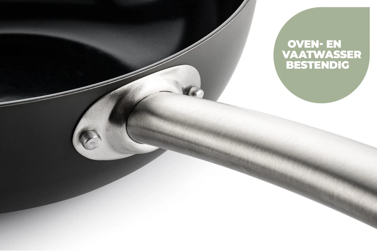 ISENVI Murray Keramische Sauspan 16 CM - RVS Greep 10 ISENVI Murray Keramische Sauspan 16 CM - RVS Greep - Afbeelding 8