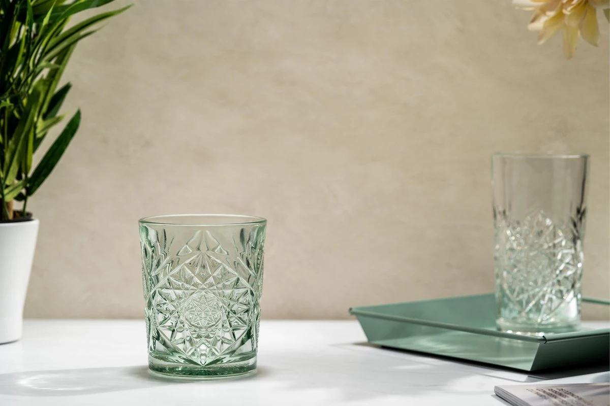 Libbey Drinkglas Hobstar Ebony Green – 355 Ml/ 35,5 Cl - 6 Stuks - Vintage Design - Vaatwasserbestendig - Hoge Kwaliteit 5 Libbey Drinkglas Hobstar Ebony Green – 355 Ml/ 35,5 Cl - 6 Stuks - Vintage Design - Vaatwasserbestendig - Hoge Kwaliteit - Afbeelding 3