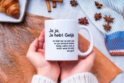 Grappige Mok Met Tekst: Jaja Je Hebt Gelijk | Grappige Cadeaus | Koffiemok | Koffiebeker | Theemok | Theebeker -Keukenbenodigdheden 1200x800 29