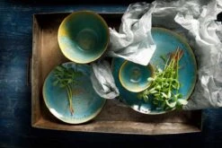 Palmer Bord Lotus 20.5 Cm Zwart Turquoise Stoneware 6 Stuk(s) -Keukenbenodigdheden 1200x800 87