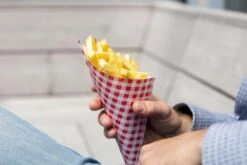 Papieren Frietzak | 50 Stuks | Patatzak | Rode Print | Frietzakken | Puntzakken | Frietzakjes -Keukenbenodigdheden 1200x800 95