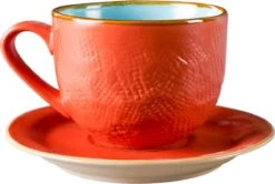 Vivi Oggi - Koffiekopjes Set Van 6 - Ø 9cm - Cappuccino - Kop En Schotel - 150 Ml - Italië -Keukenbenodigdheden 1200x805