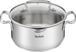 Tefal Duetto+ Pannenset -10 Delig- 5 Pannen - Kookpannenset - Zilver - Afdruipdeksels 19 Tefal Duetto+ Pannenset -10 Delig- 5 Pannen - Kookpannenset - Zilver - Afdruipdeksels -Keukenbenodigdheden 1200x816 2