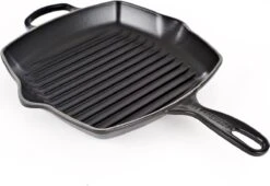 Le Creuset Gietijzeren Vierkante Grillpan - 26cm - Mat Zwart