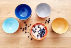 Vivi Oggi - Kom - Ontbijtkom - Kommen Set Van 6 - Ø 14cm - Kleurrijk - Italië -Keukenbenodigdheden 1200x828
