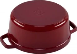 Staub - Ronde Cocotte 24 Cm - Kers 9 Staub - Ronde Cocotte 24 Cm - Kers -Keukenbenodigdheden 1200x856 3