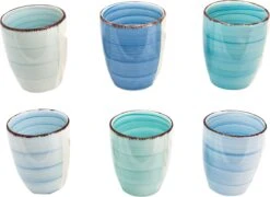 Studio Tavola Bekers Ocean Blue 160 Ml - 6 Stuks -Keukenbenodigdheden 1200x873