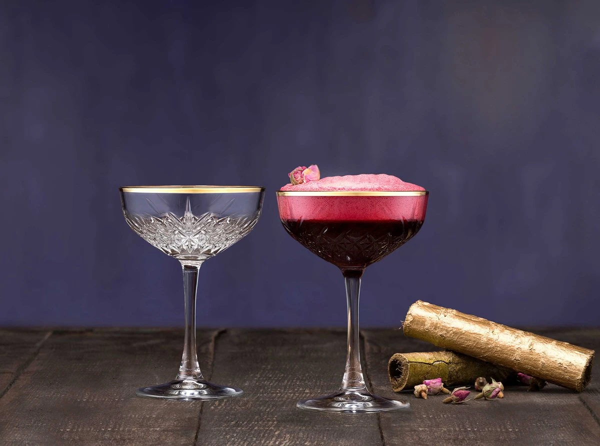 Pasabahce Champagnecoupe Timeless 27 Cl - Transparant Goud 4 Stuk(s) 8 Pasabahce Champagnecoupe Timeless 27 Cl - Transparant Goud 4 Stuk(s) - Afbeelding 6