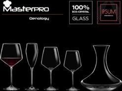 Masterpro Witte Wijnglazen 390ml - Onbreekbaar-Kristalhelder Glas - 2 Stuks -Keukenbenodigdheden 1200x898 15